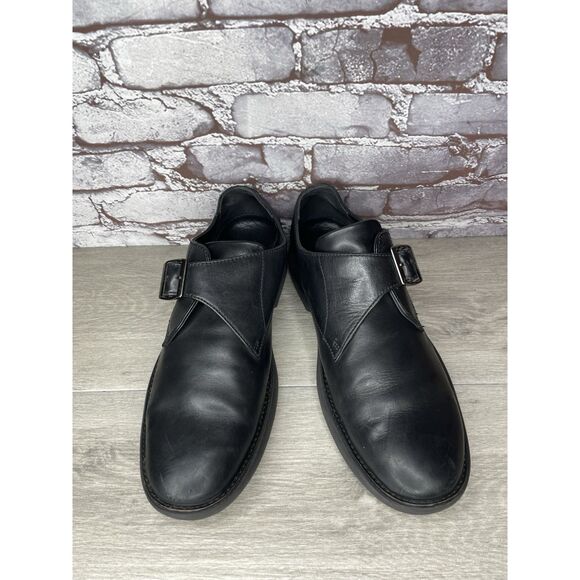 Fitflop Hagen Monk Strap Black Leather Casual Oxfords Shoes Men Sz 12M US/45EU main image 8